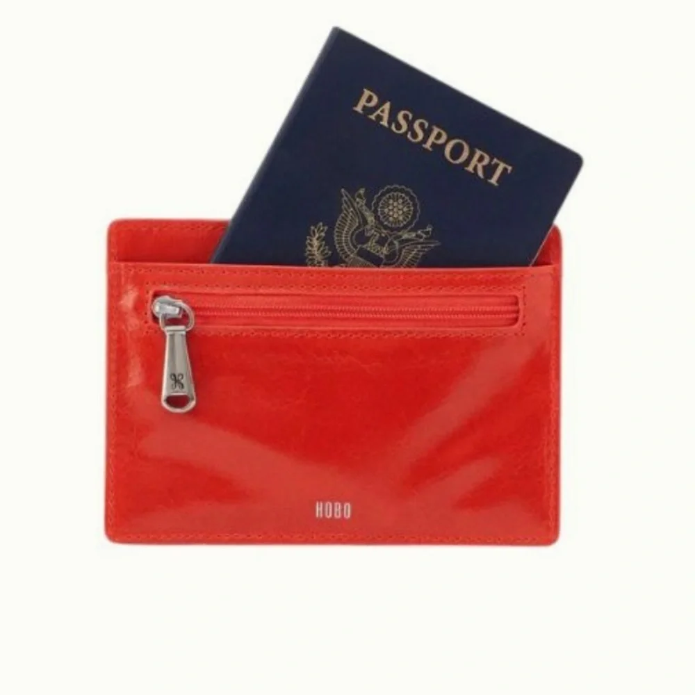 HOBO Euro Slide Card Case, Grenadine - Picture 3 of 4